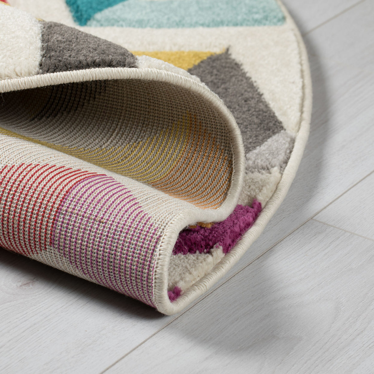Teppich Bunt-Design - geometrisch MEON JOSH_Rund_