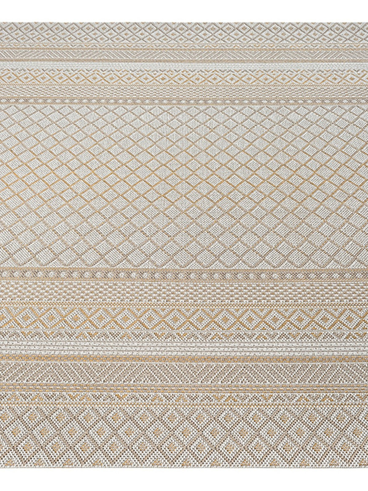 Beige Teppich Flachgewebe Berber passend für Wohnraum und Flur Kollektion ESERA