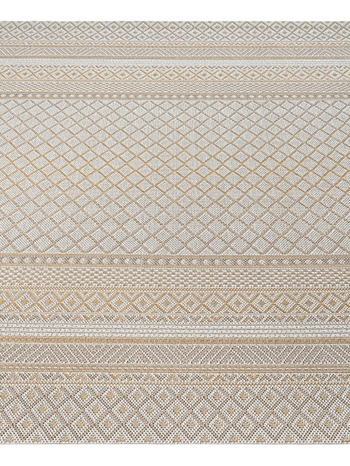 Beige Teppich Flachgewebe Berber passend für Wohnraum und Flur Kollektion ESERA_