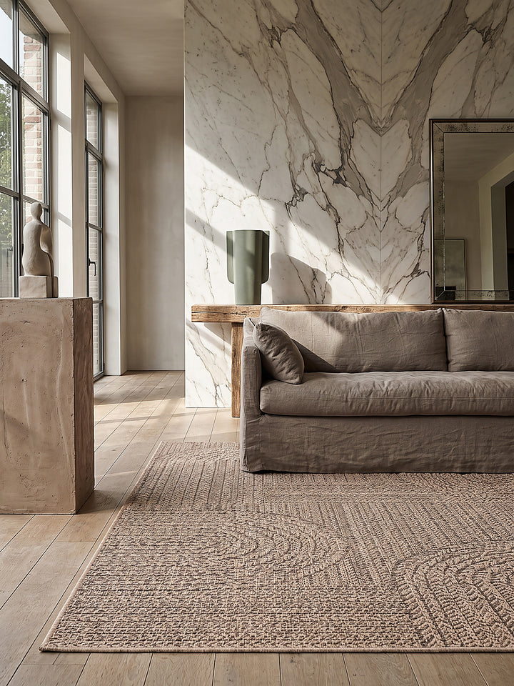 Teppich Natur rechteckig Editorial Styling_