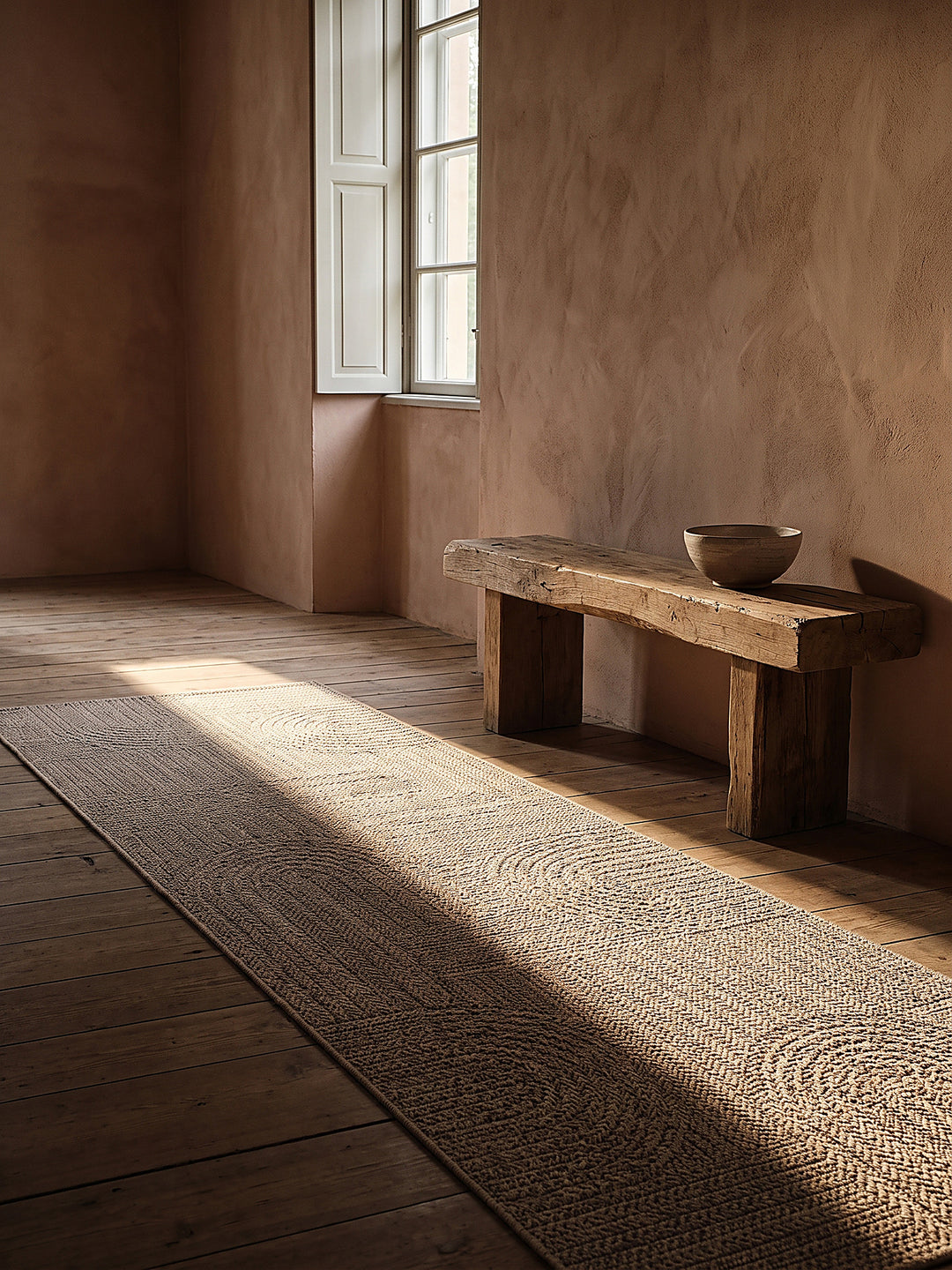 Teppich Natur Läufer im modernen Wohnzimmer_