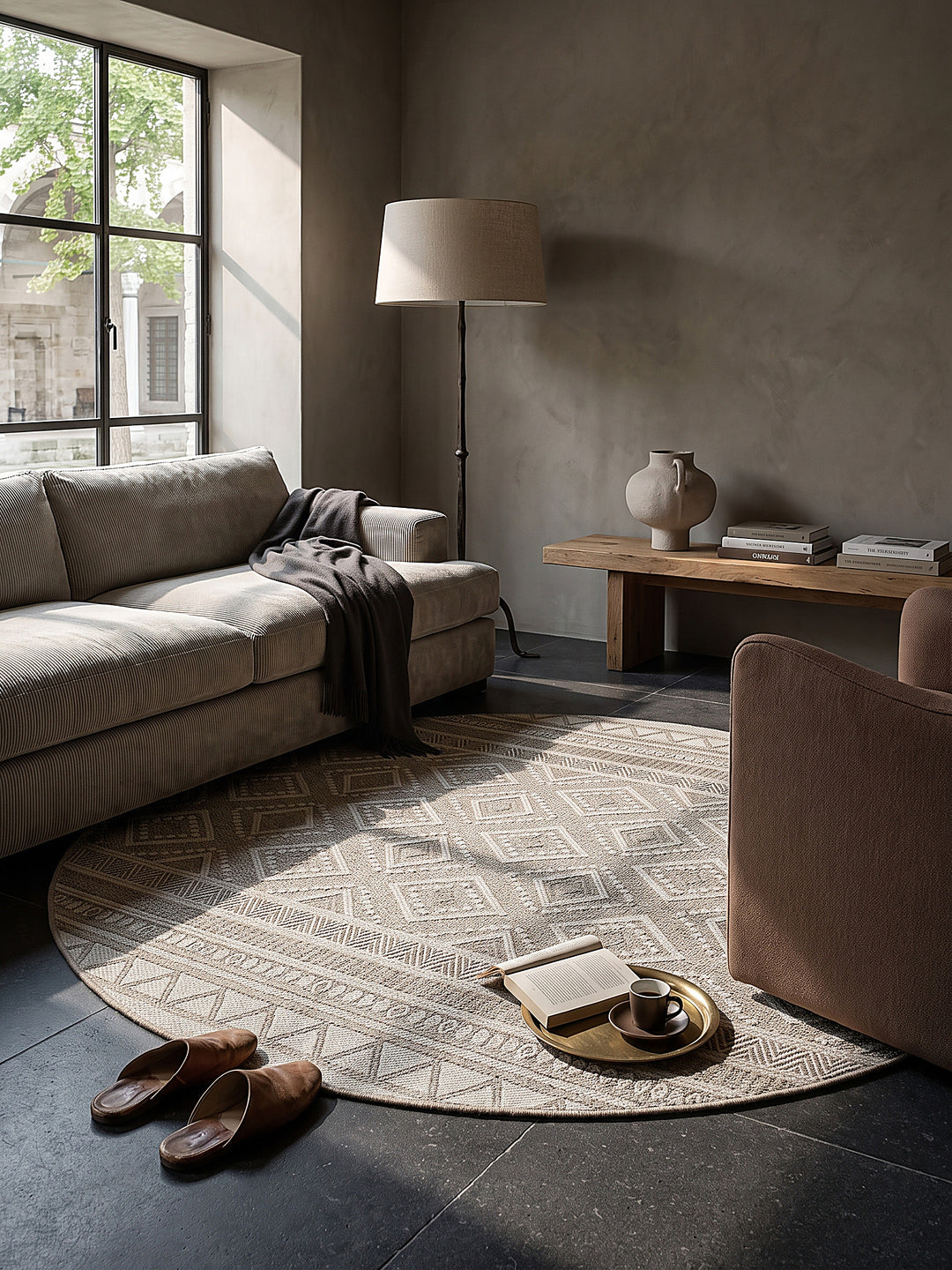 Teppich Beige Textur Nahaufnahme_