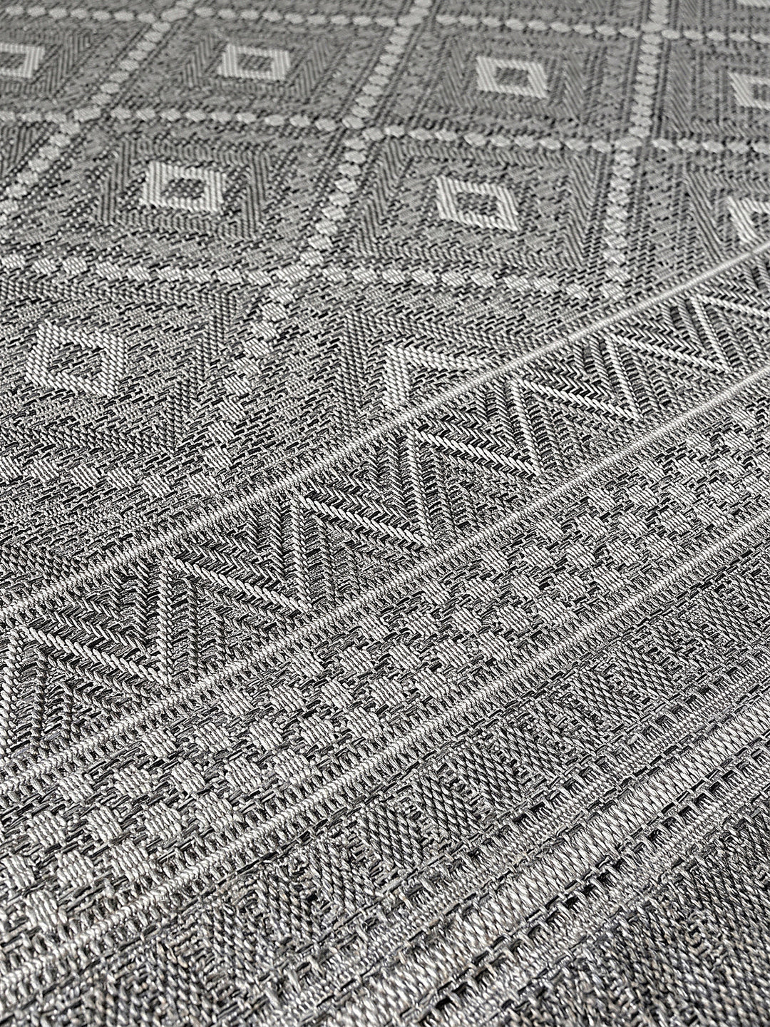 Teppich Grau Farbdetail Muster_