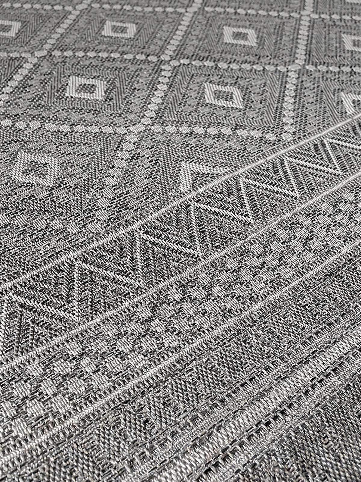 Teppich Grau Farbdetail Muster_