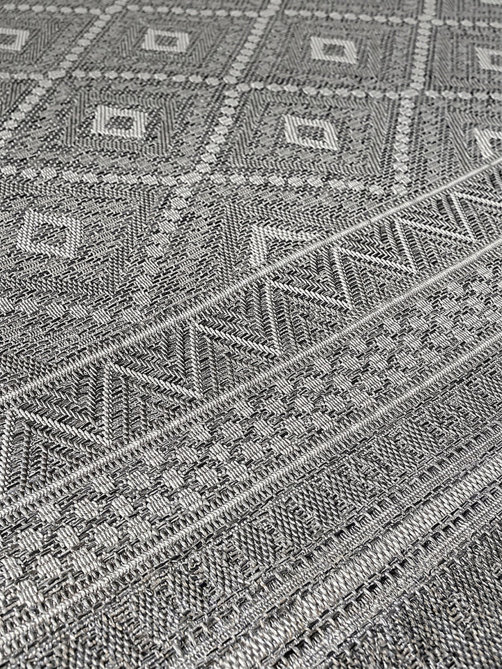 Teppich Grau Farbdetail Muster_