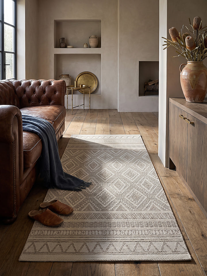 Teppich Beige Textur Nahaufnahme_