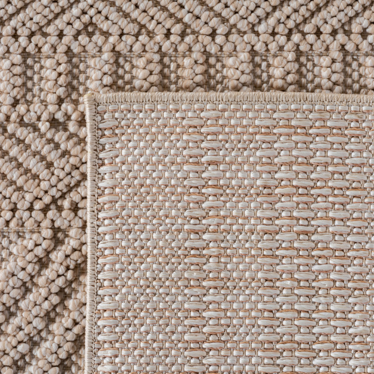 Teppich Beige Unicolor Polyester Designteppich Kollektion BERNINA Wohnraum_