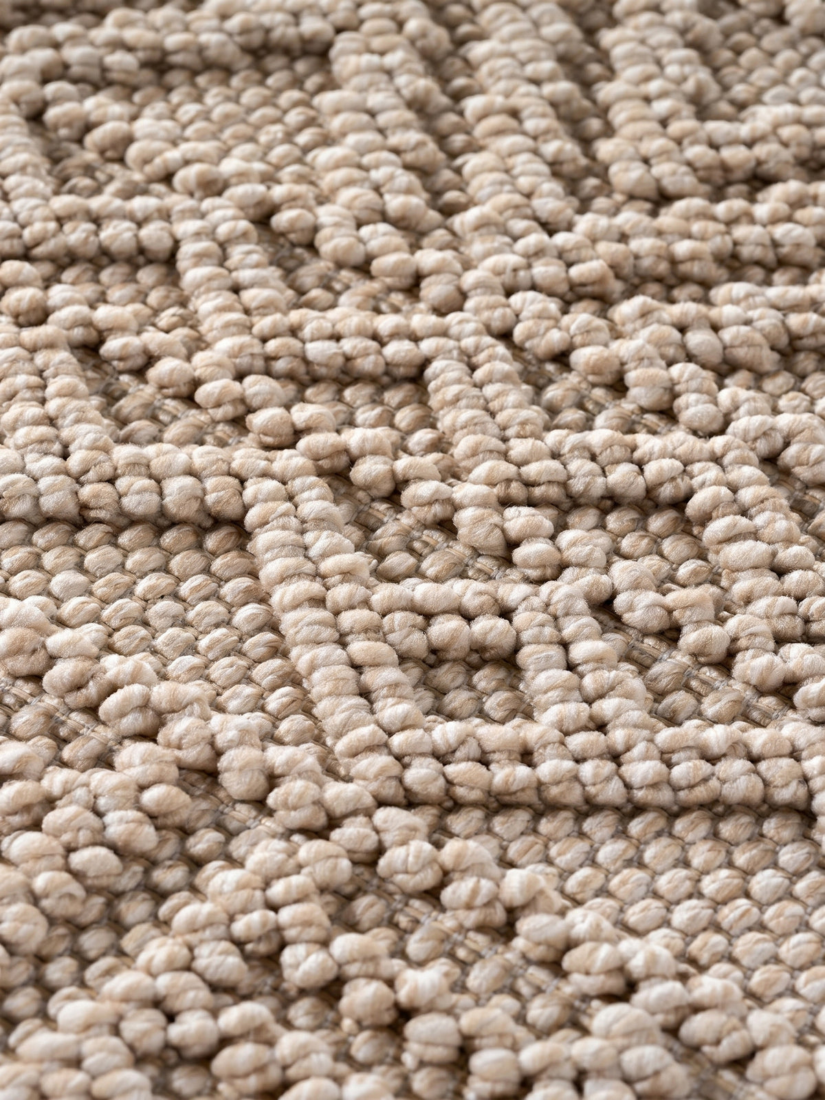 Teppich Beige rechteckig Webstruktur Qualität