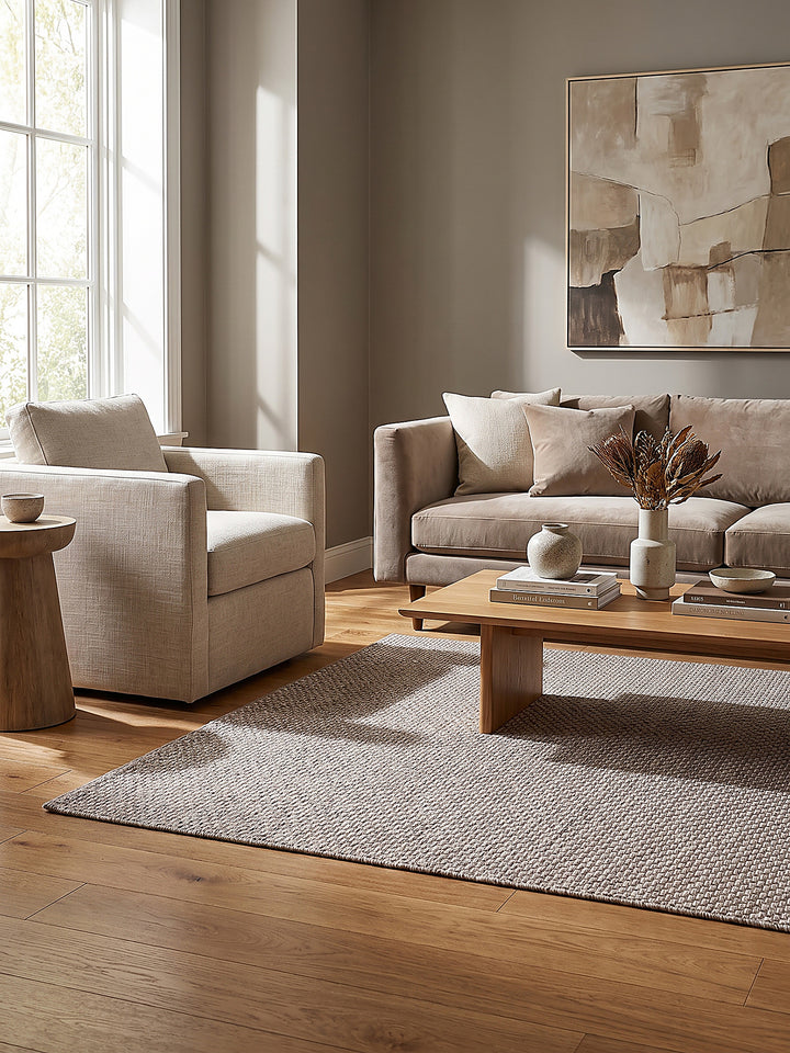 Teppich Taupe Florhöhe Profil_