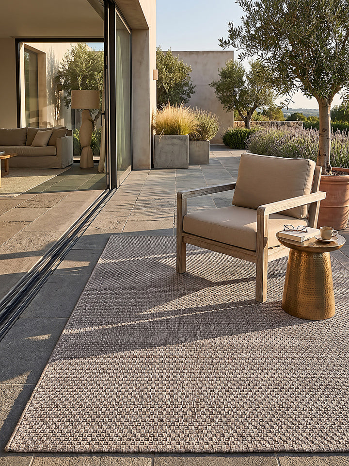 Teppich Taupe Textur Nahaufnahme_