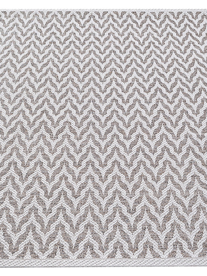 Flachgewebe Teppich Beige für Wohnzimmer Schlafzimmer und Flur Polypropylen Kollektion ESERA_