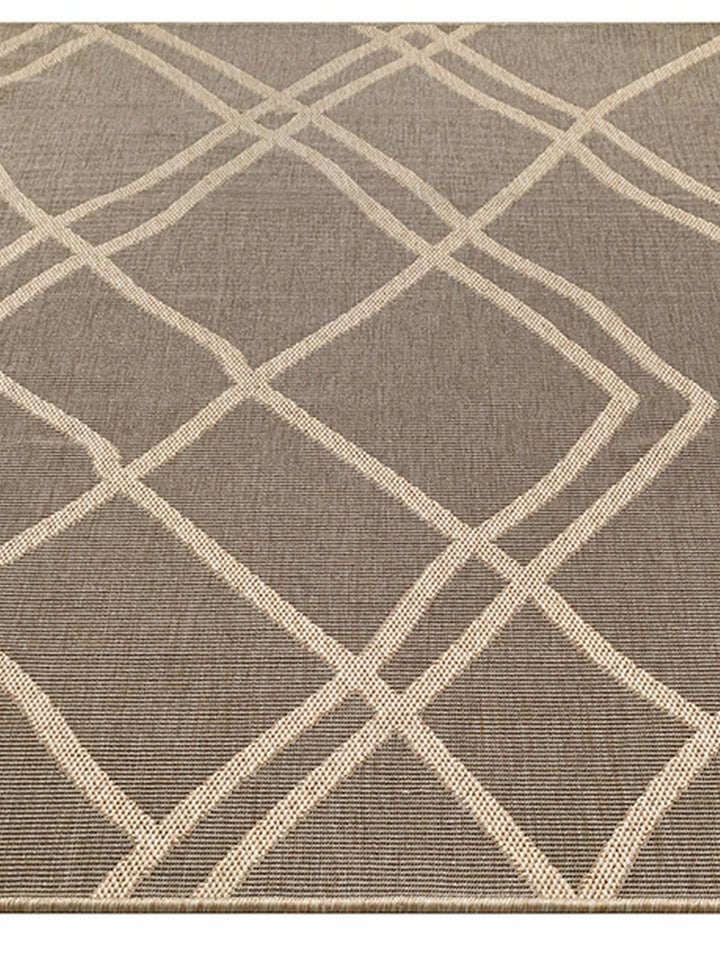 Schwarz Flachgewebe Teppich Berber Geometrisch für Wohnzimmer Schlafzimmer und Flur Kollektion BORNO_