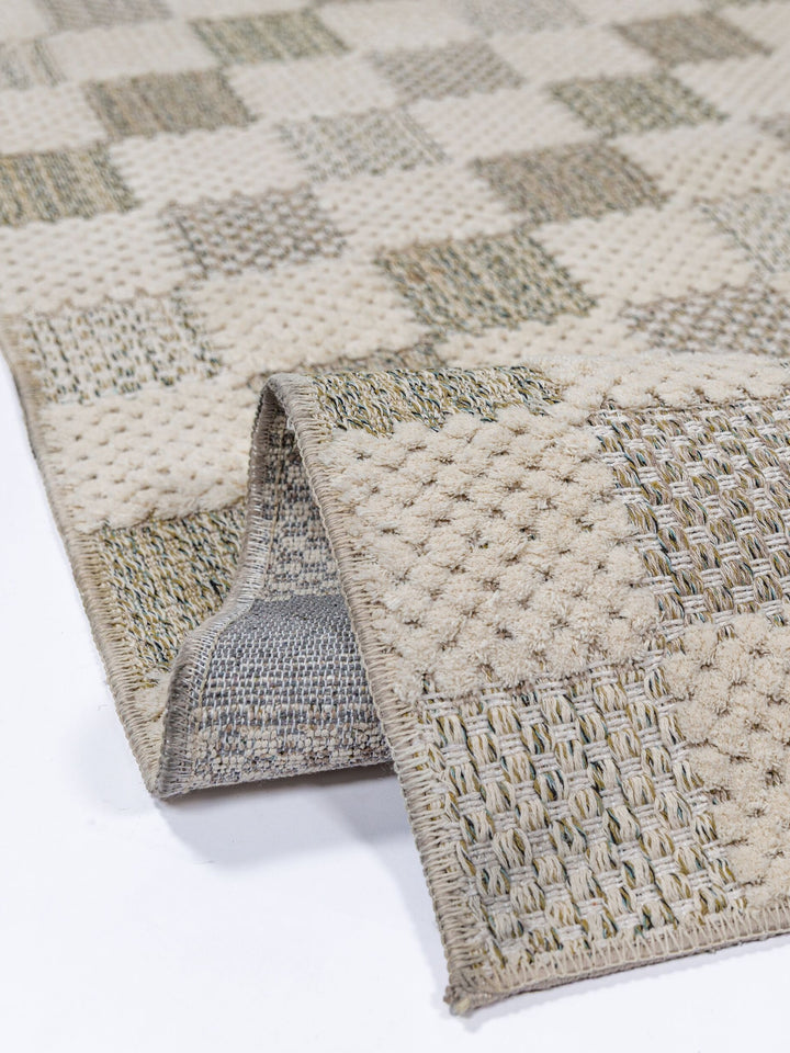 Teppich Natur-Grün Läufer POLYESTER Einrichtung Wohnidee Bodenbelag AFTON_