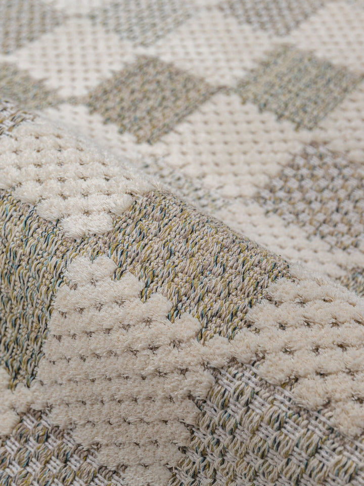 Teppich Natur-Grün Läufer POLYESTER Raumgestaltung Inneneinrichtung AFTON_