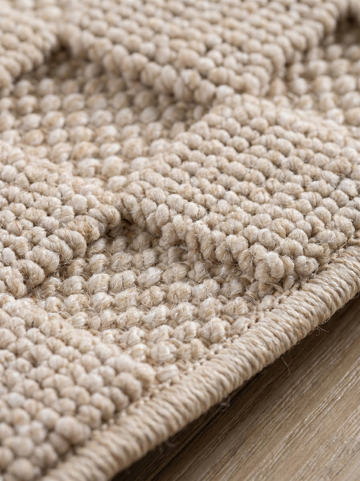 Teppich Beige rund Farbdetail Muster_