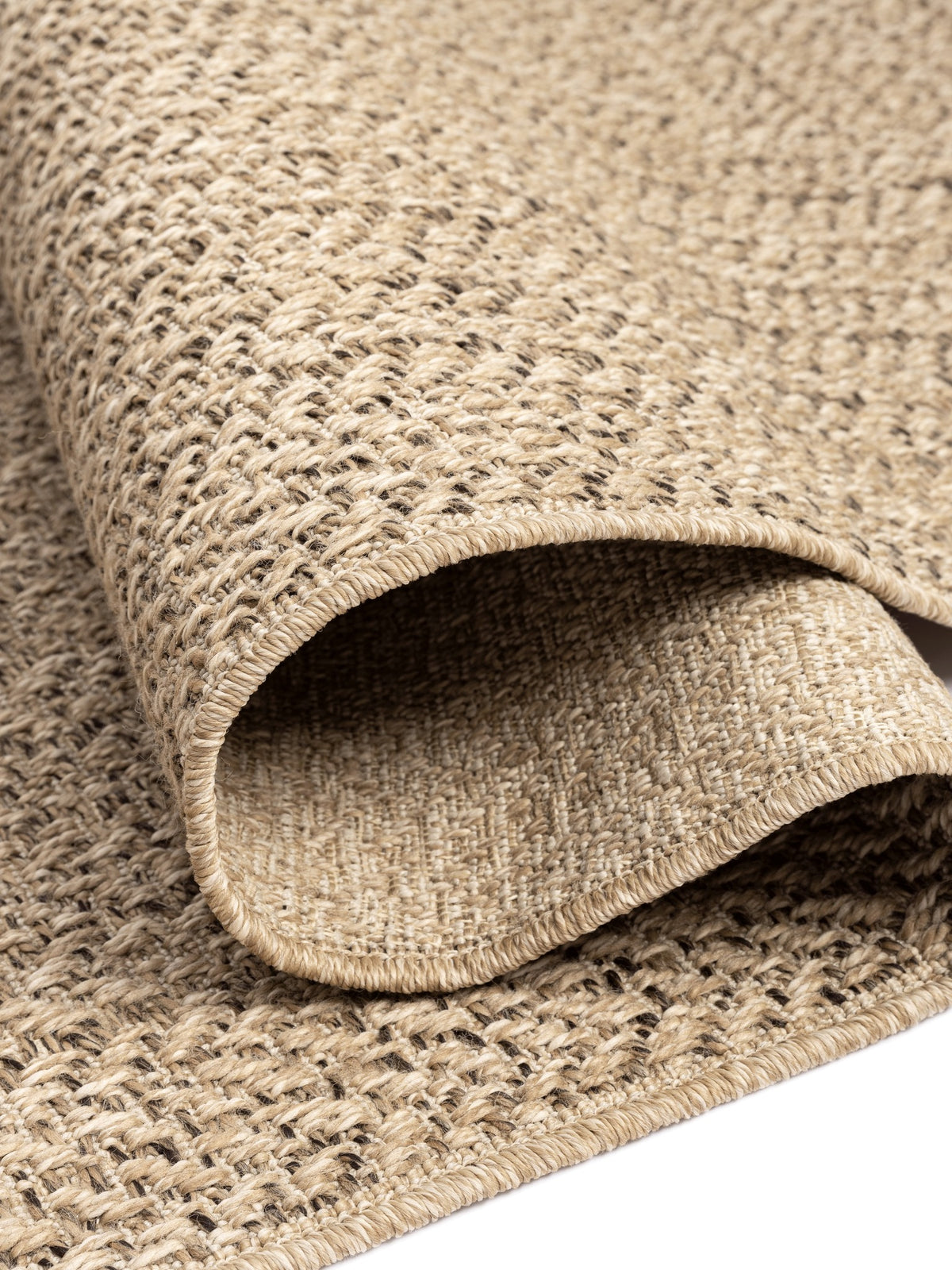 Natur Teppich Flachgewebe Bordüre passend für Wohnraum und Flur CORDEV Serie