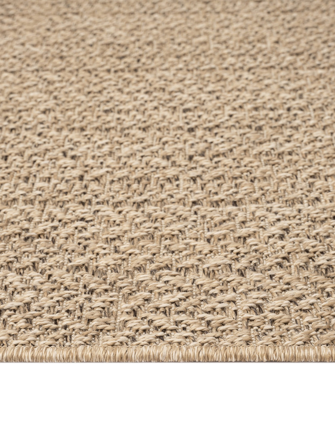 Natur Teppich Flachgewebe bordüre als minimalistische Wohnidee CORDEV Serie_