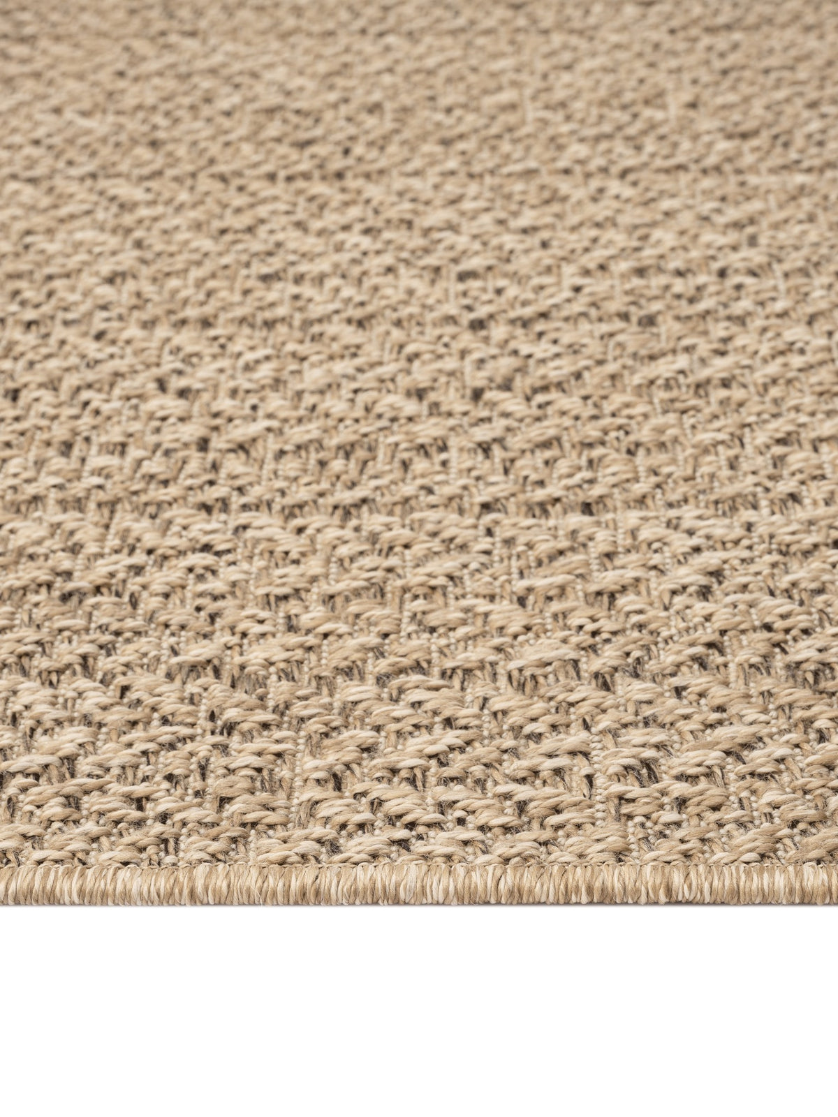 Natur Teppich Flachgewebe bordüre als minimalistische Wohnidee CORDEV Serie