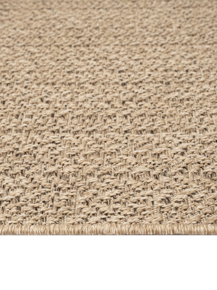 Natur Teppich Flachgewebe bordüre als minimalistische Wohnidee CORDEV Serie_