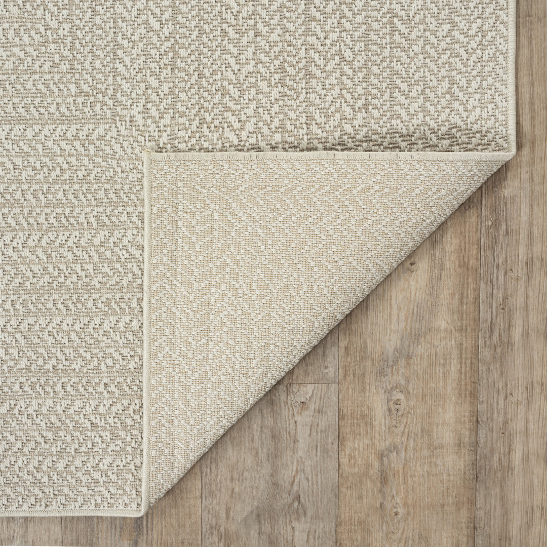 Teppich Creme Bordüre Läufer Polypropylen Wohnzimmer Schlafzimmer Flur Natural Living CORDEV_