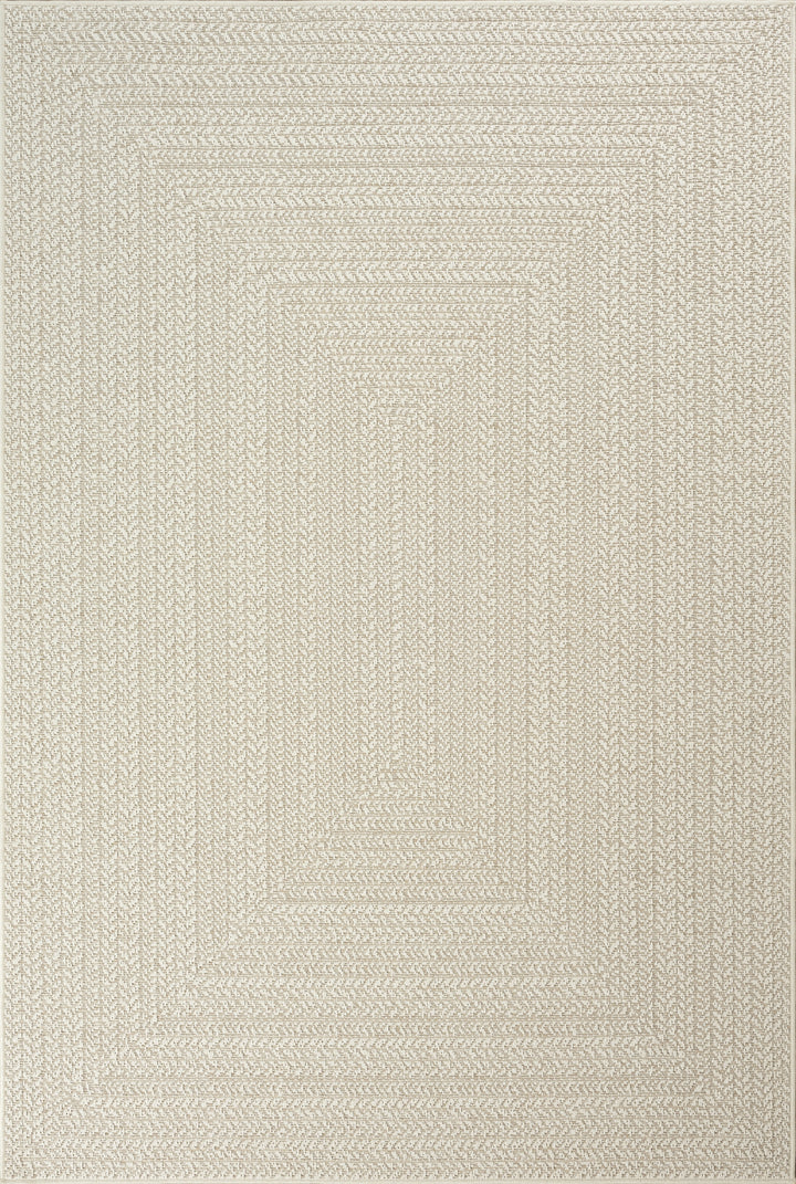 Teppich Creme Bordüre rechteckig Polypropylen CORDEV 160x230 Kollektion Design Muster_