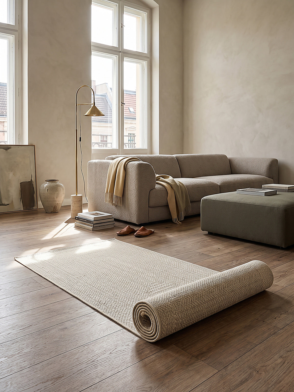 Teppich Creme Läufer Editorial Styling_