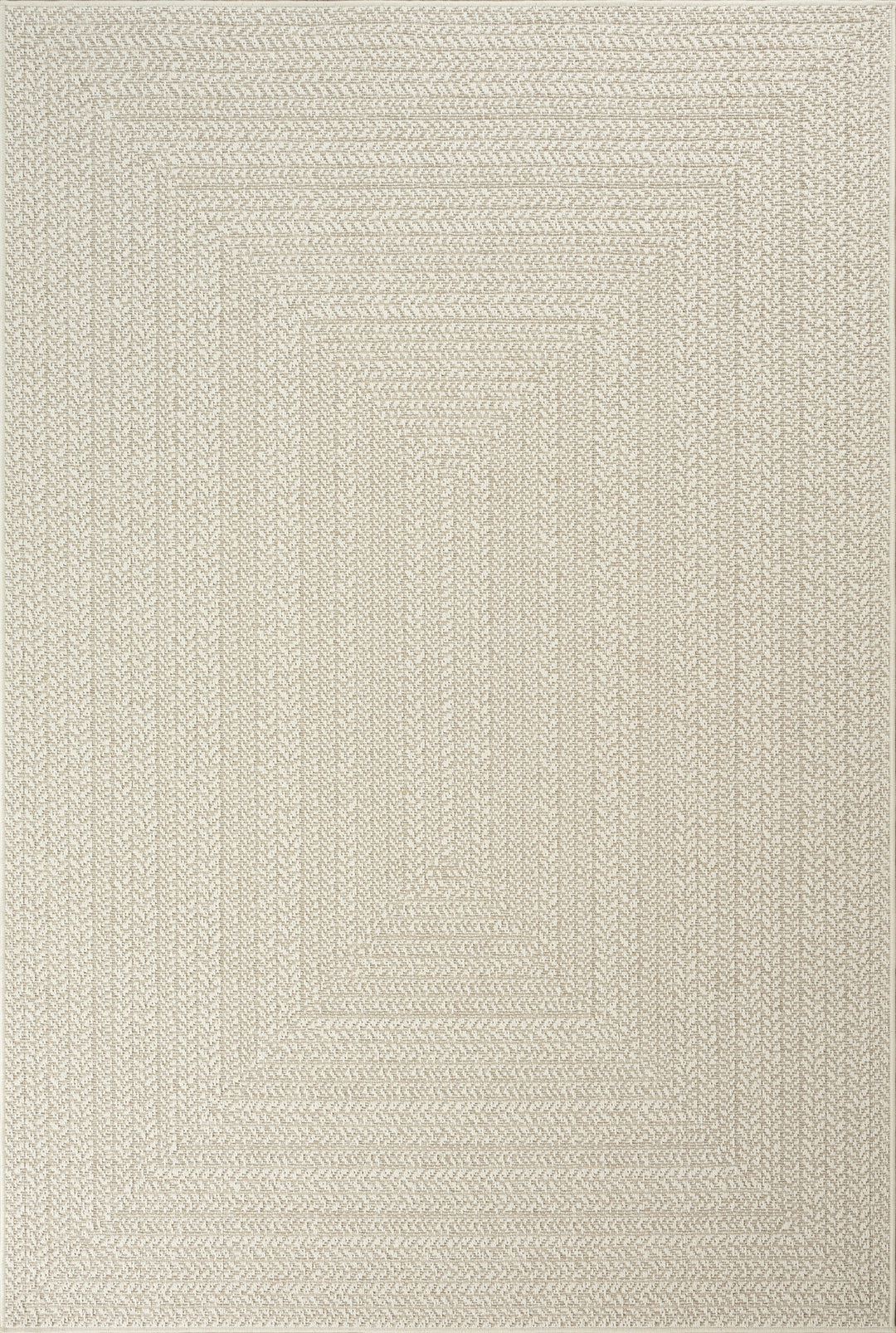 Teppich Creme Bordüre Läufer Polypropylen CORDEV 80x150 Kollektion Design Muster_