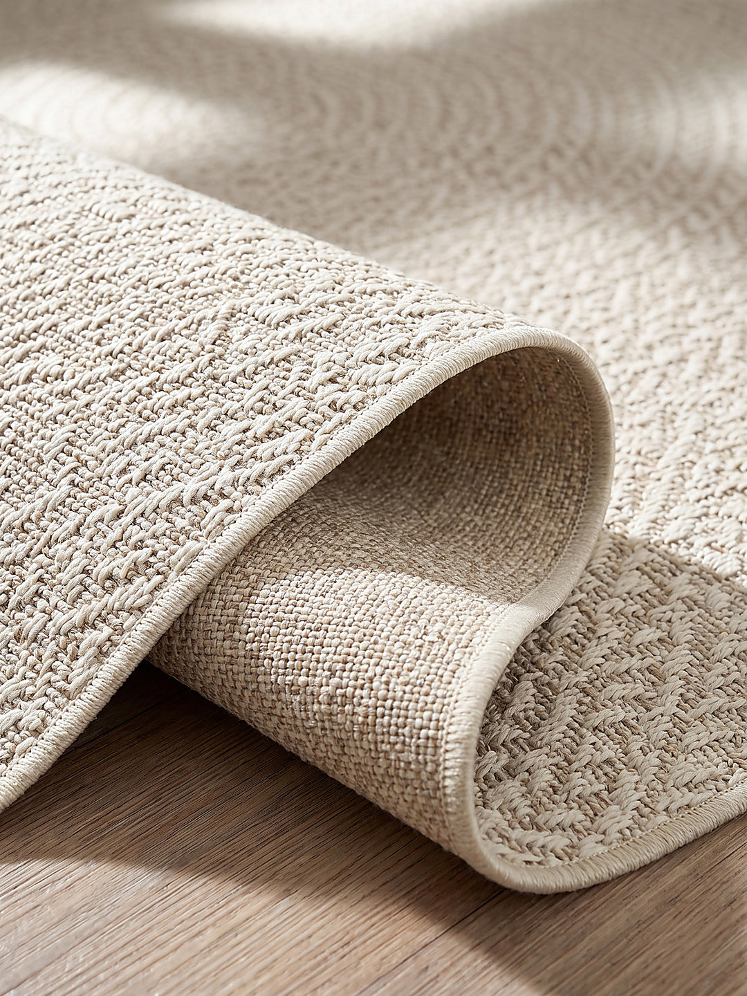 Teppich Creme Kante Verarbeitung_