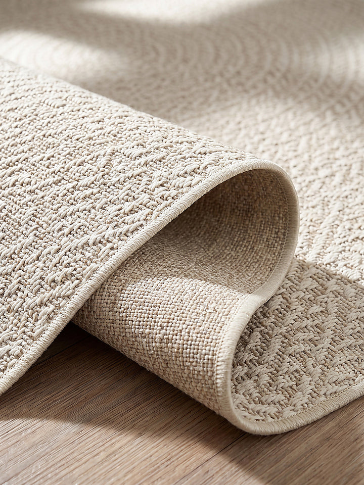 Teppich Creme Kante Verarbeitung_