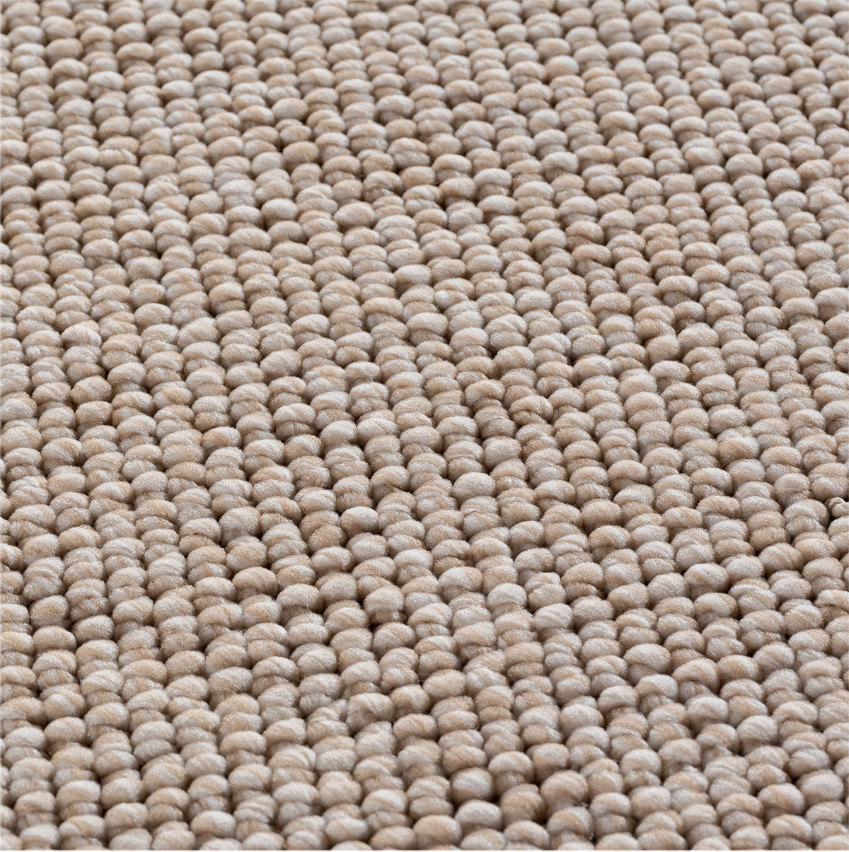 Teppich Beige Unicolor rechteckig Polyester_