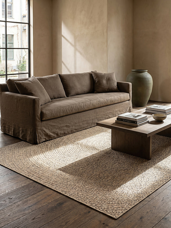 Teppich Natur rechteckig Editorial Styling_