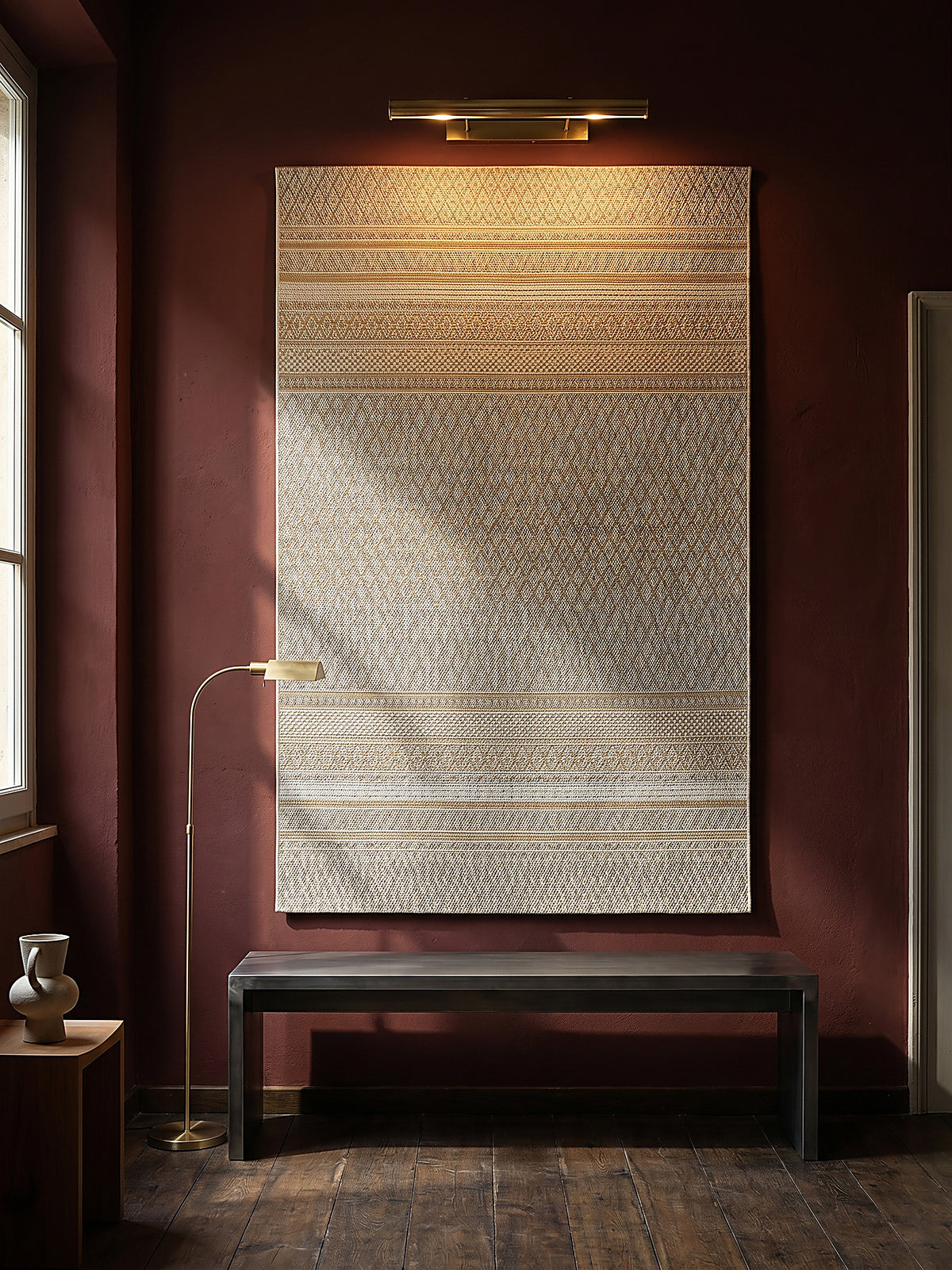 Teppich Beige als Wandteppich