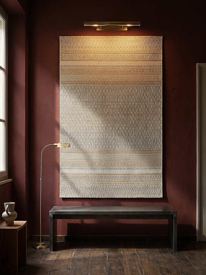 Teppich Beige als Wandteppich_
