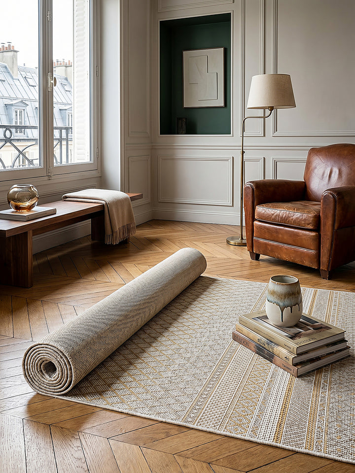 Teppich Beige Läufer Editorial Styling_