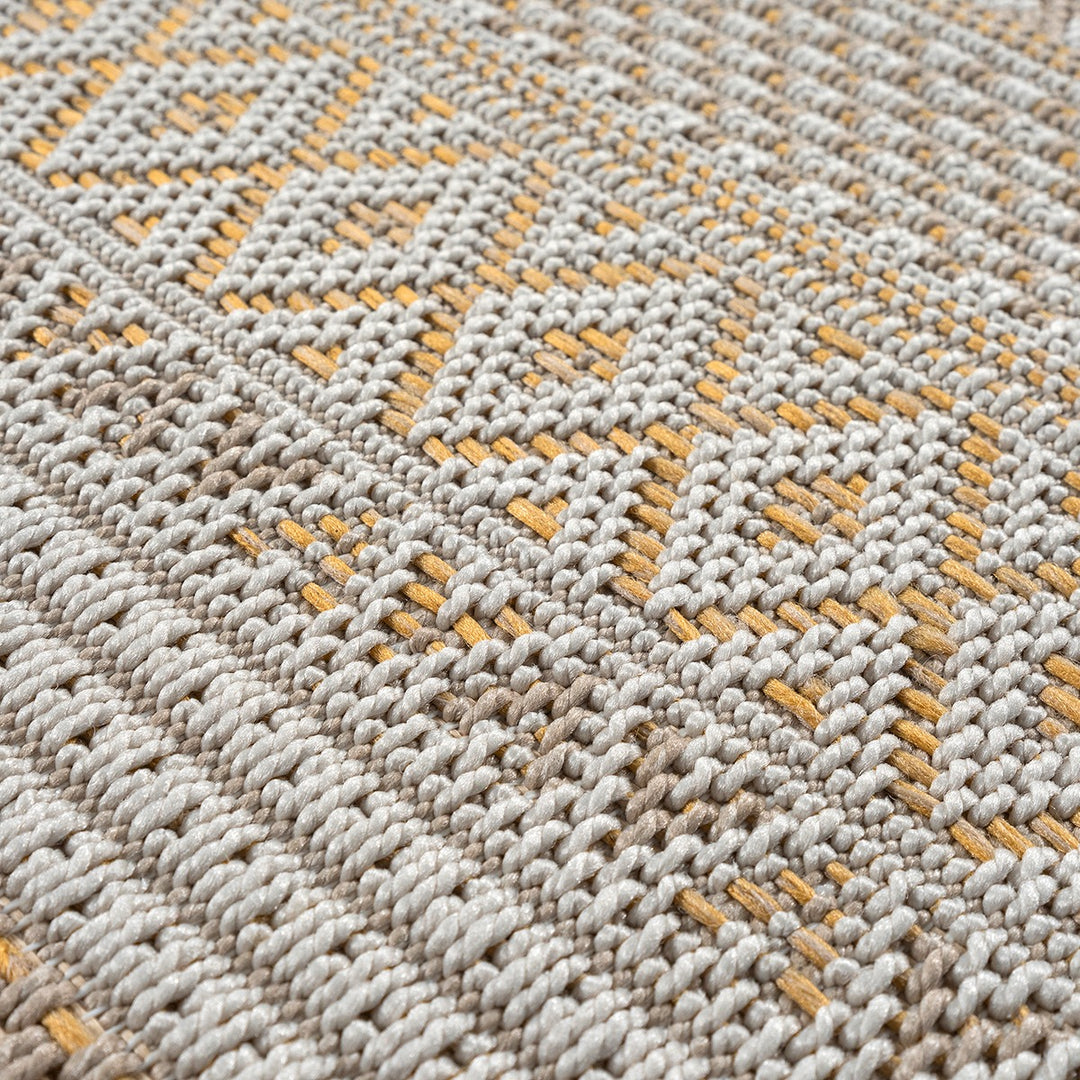Teppich Beige Berber Läufer Polypropylen Boho Einrichtung Wohnidee Bodenbelag ESERA_
