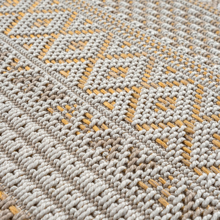 Teppich Beige Berber Läufer Polypropylen Boho Einrichtung Wohnidee Bodenbelag ESERA_