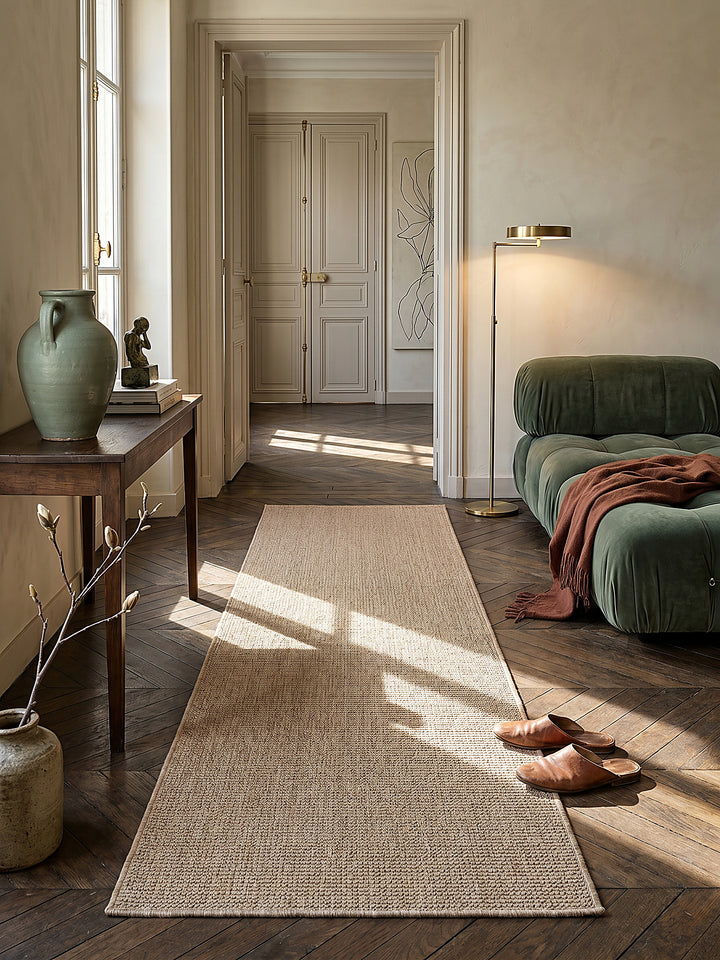 Teppich Natur Läufer im modernen Wohnzimmer_