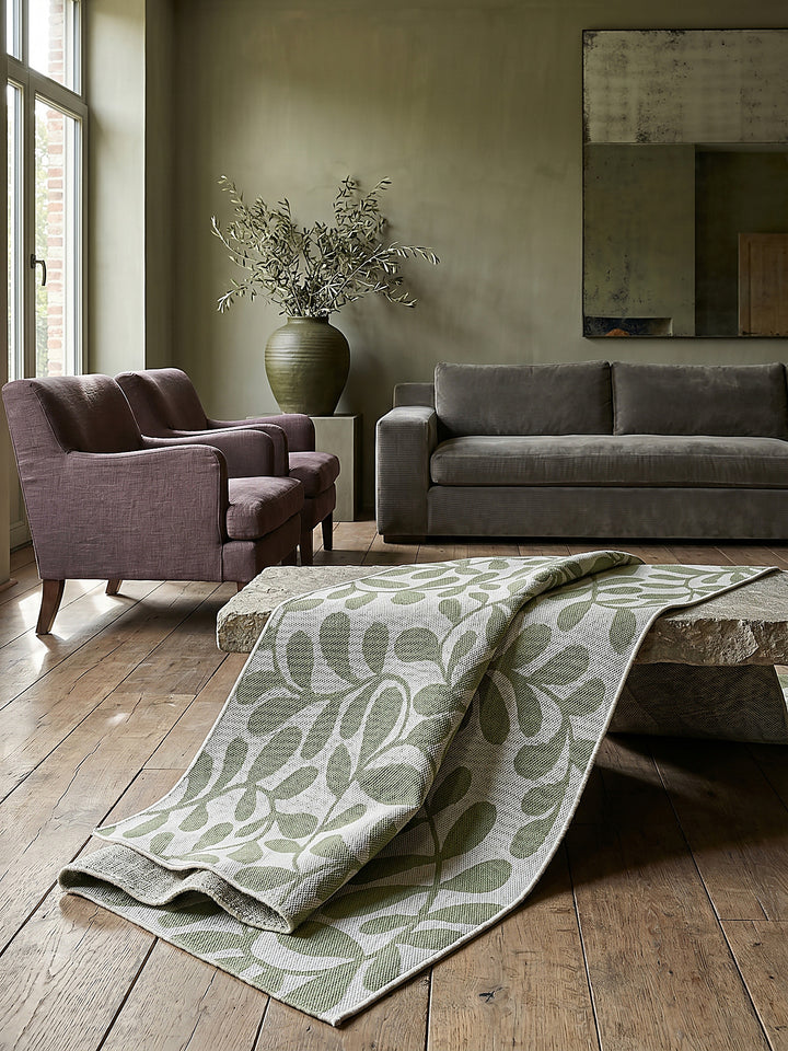 Teppich Grün rechteckig Editorial Styling_