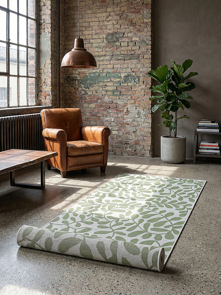 Teppich Grün Läufer Editorial Styling_