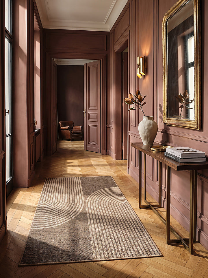 Teppich Natur Läufer im modernen Wohnzimmer_