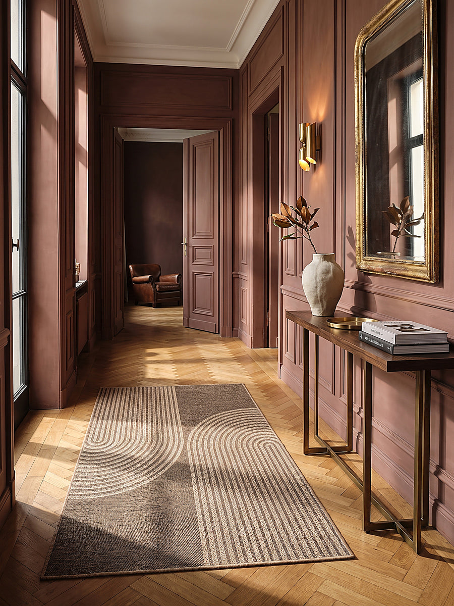 Teppich Natur Läufer im modernen Wohnzimmer_