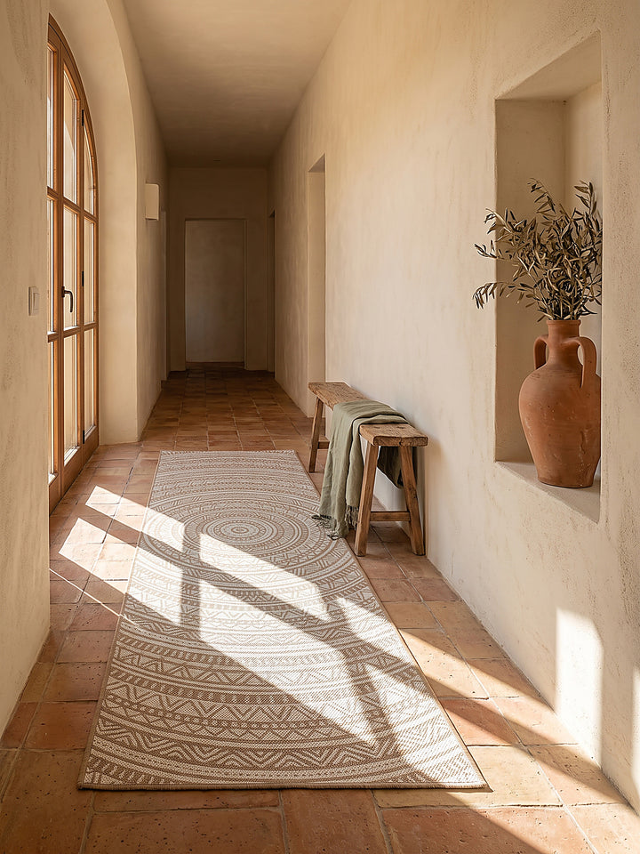 Teppich Natur Läufer im modernen Wohnzimmer_