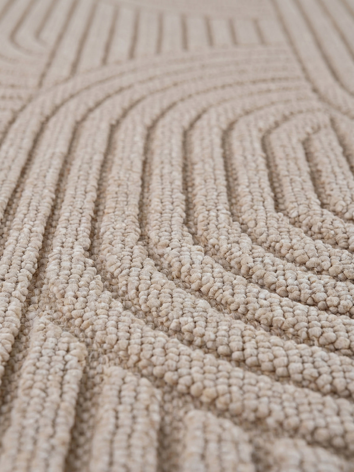 Teppich Beige rechteckig Farbdetail Muster