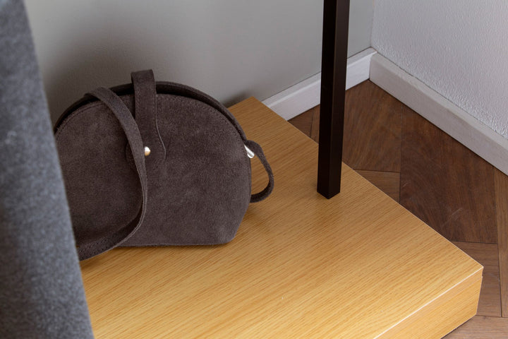 Garderobe Eiche-Dekor 145x165x40cm mit Spiegel und Kommode