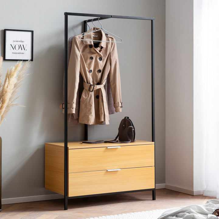 Garderobe Eiche-Dekor 152x85x44cm mit Schubladen