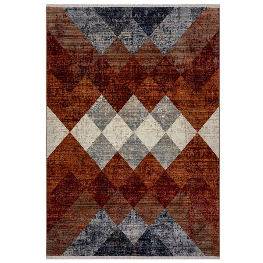Teppich mit Fransen Geometrisch-Design OGMORE_Rechteckig_