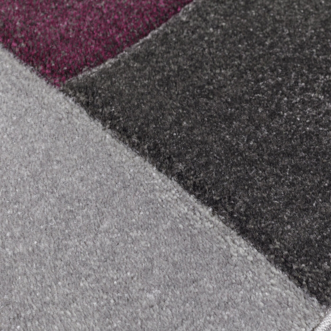 Geometrischer Teppich in Trendfarben_ Kollektion NIDD CLARA von Kadima Design _Lila-Grau_#sku_BARK503119365475-BARK503119365476-BARK503119365477-BARK503119365478#