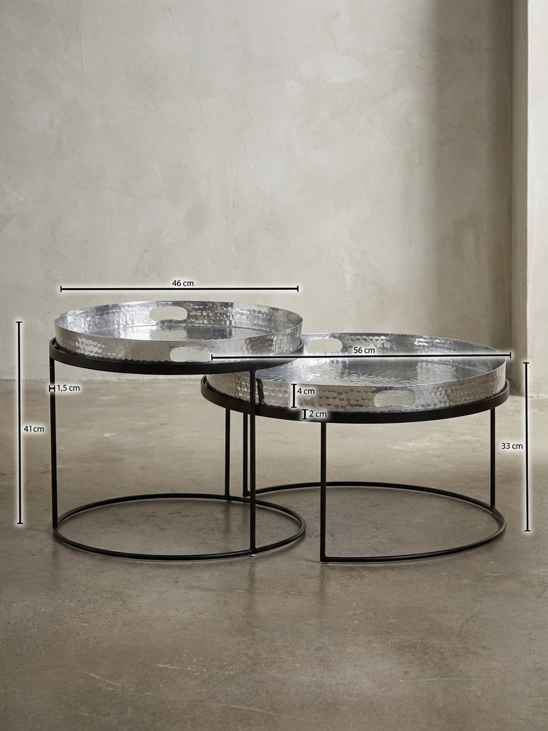 Satztische Metall Design Möbel_