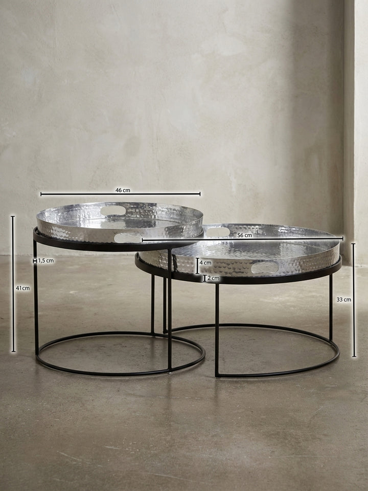 Satztische Metall Design Möbel_