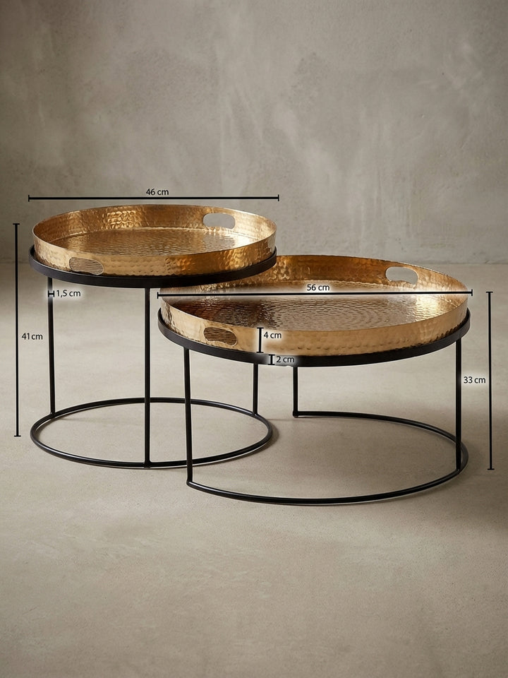 Satztische Metall Design Möbel_